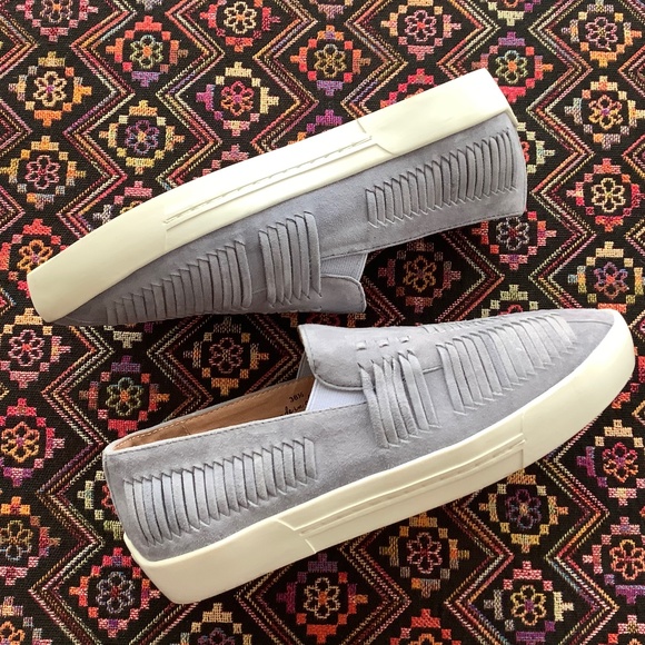 Joie Huxley slip-on suede woven suede leather sneaker 38.5 / 8 - Picture 6 of 8
